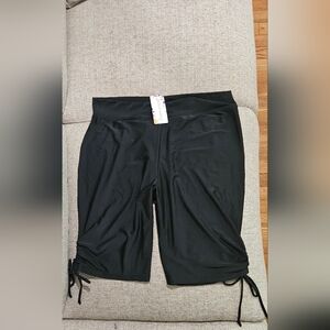 Black Drawstring Swim Shorts